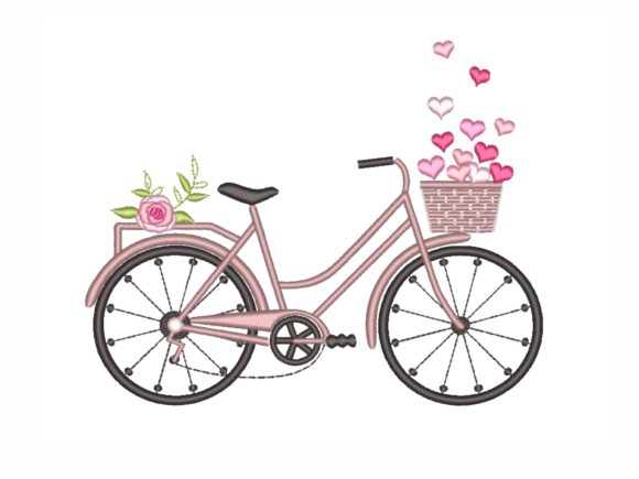 Bicycle with Hearts: A Romantic Valentine's Embroidery Review