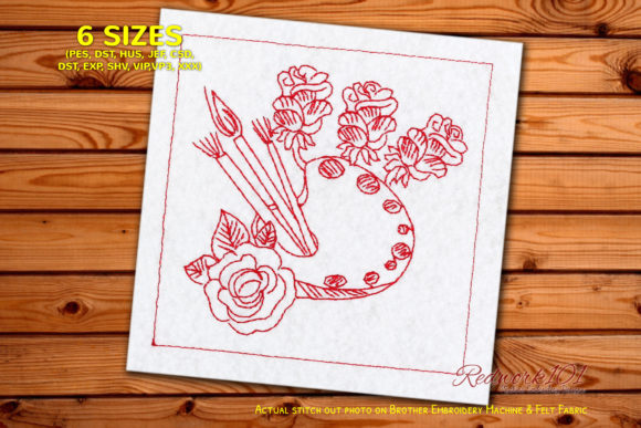 Reviewing Floral Pattern with Brush Palette for Etsy Shops