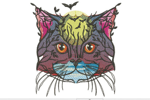 Tree and Cat: A Festive Embroidery Design Review